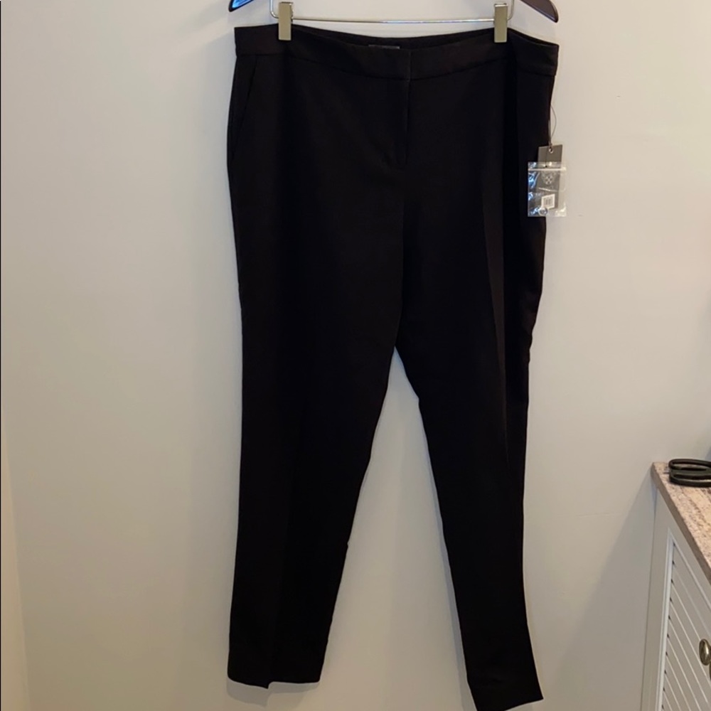 Vince Camuto Straight Leg Pants Black Sz 12